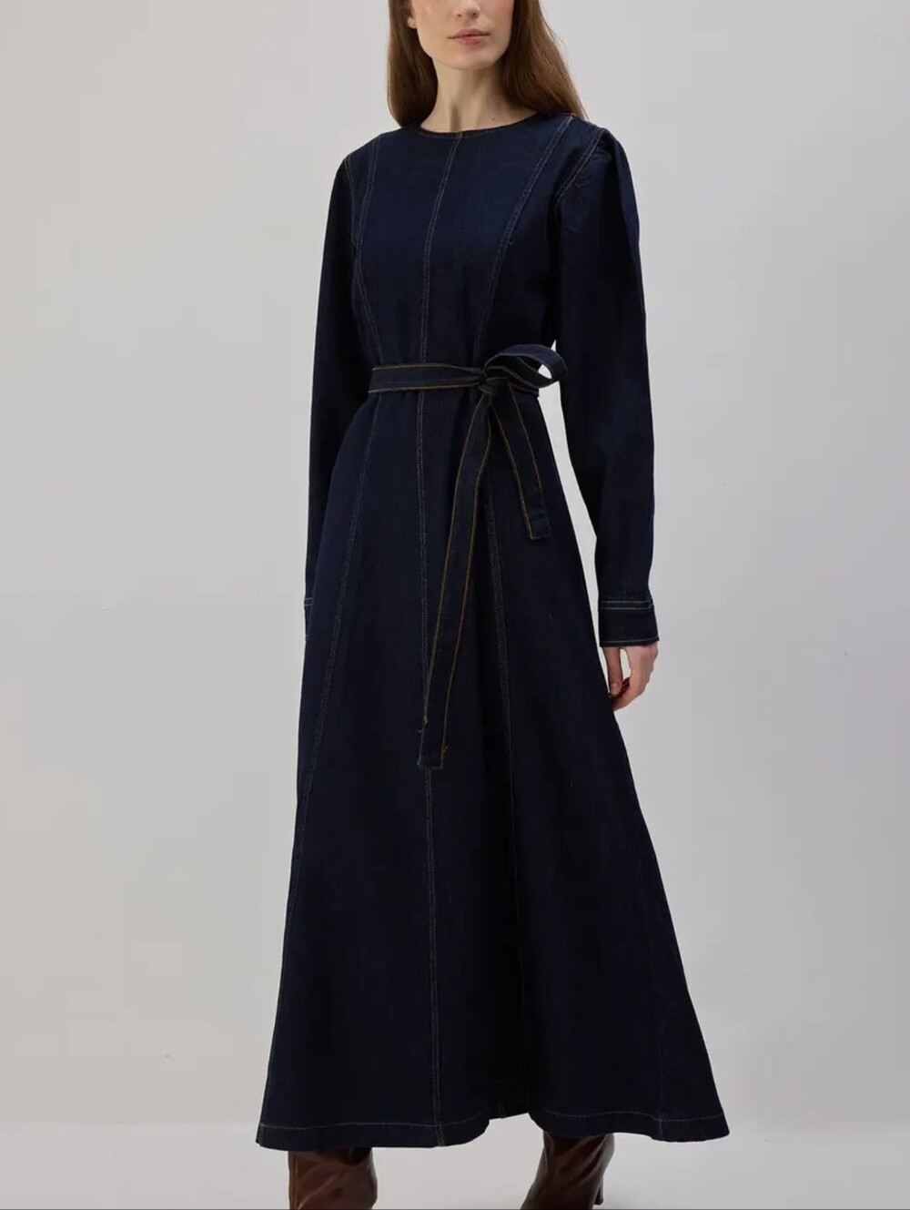 NWT Touche Prive (Istanbul) Dark Denim Dress